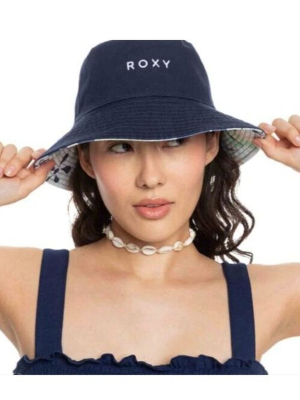 NWT Roxy Aloha Sunshine Solid purple/lilac bucket hat Sz S/M - Picture 3 of 3